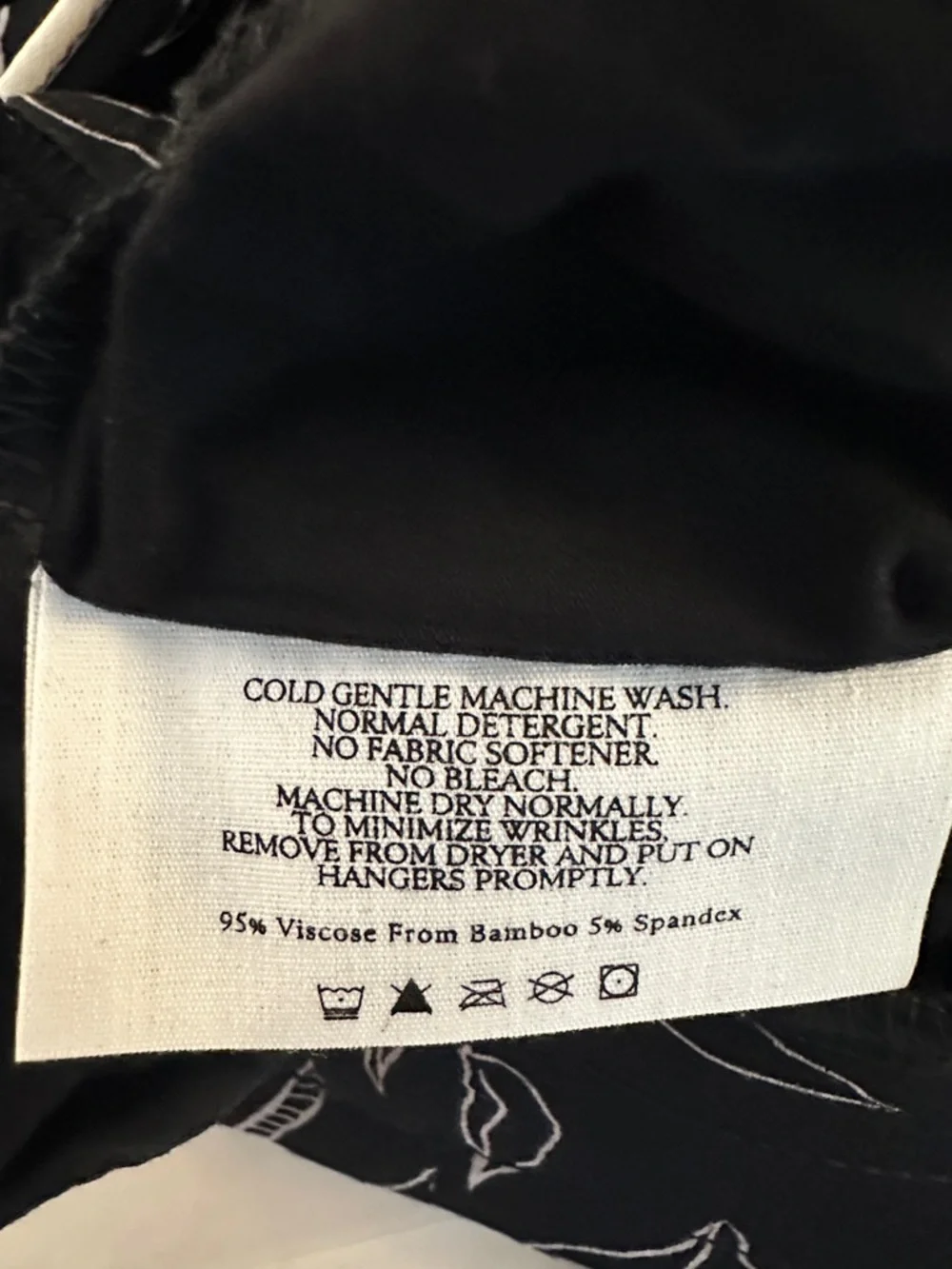 Cozy Earth Bamboo Stretch Knit Classic Pajama Shorts Black‎ Botanical New!